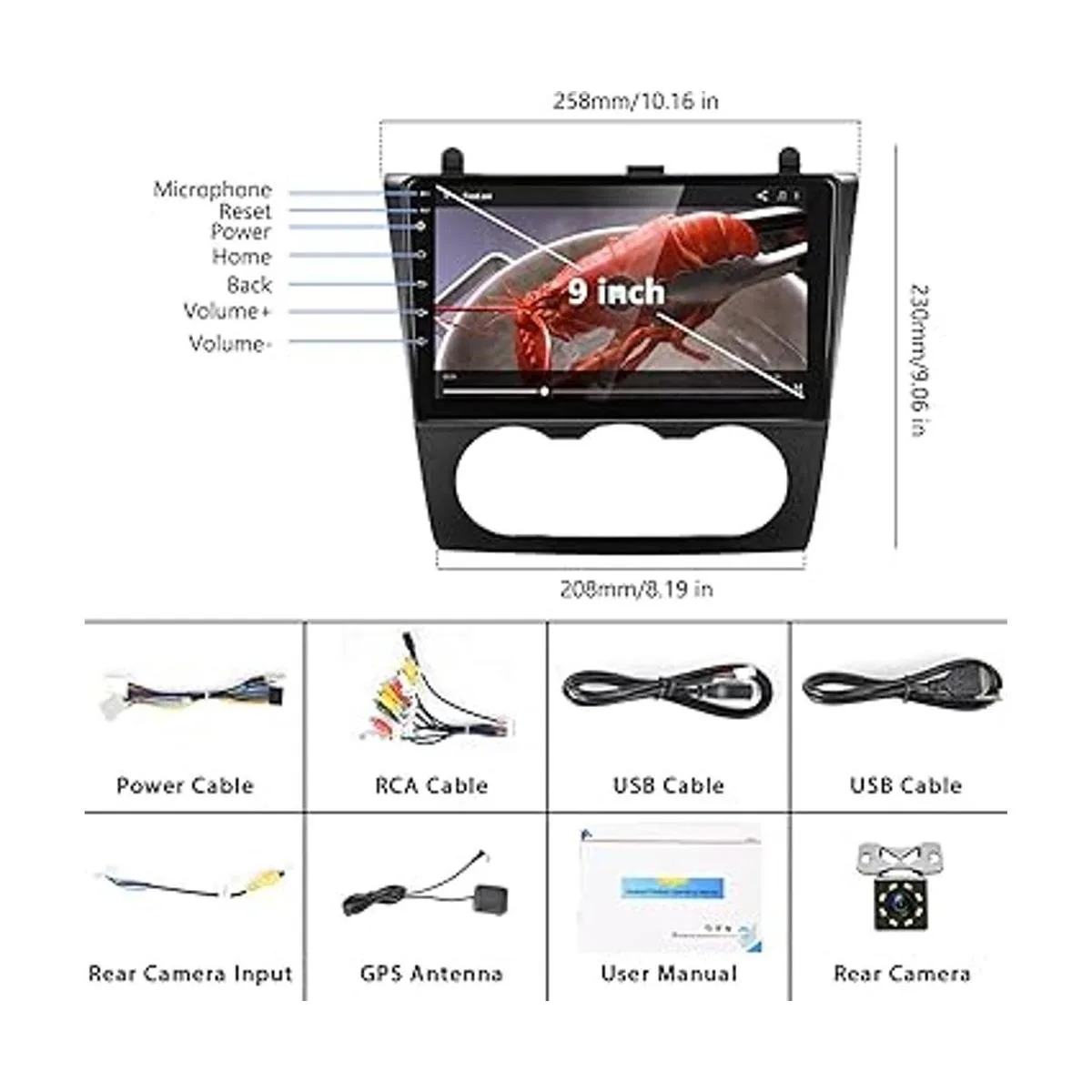 Para Nissan Teana Altima 2008 2009 2010 2011 2012 Android_7