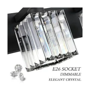 Aipsun Lámpara negra para tocador de baño luz moderna de_7