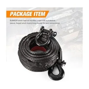 BUNKER INDUST Kit de cuerda de cabrestante sintético_7