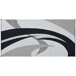Alfombrilla estilo jardín NegroBlanco_3