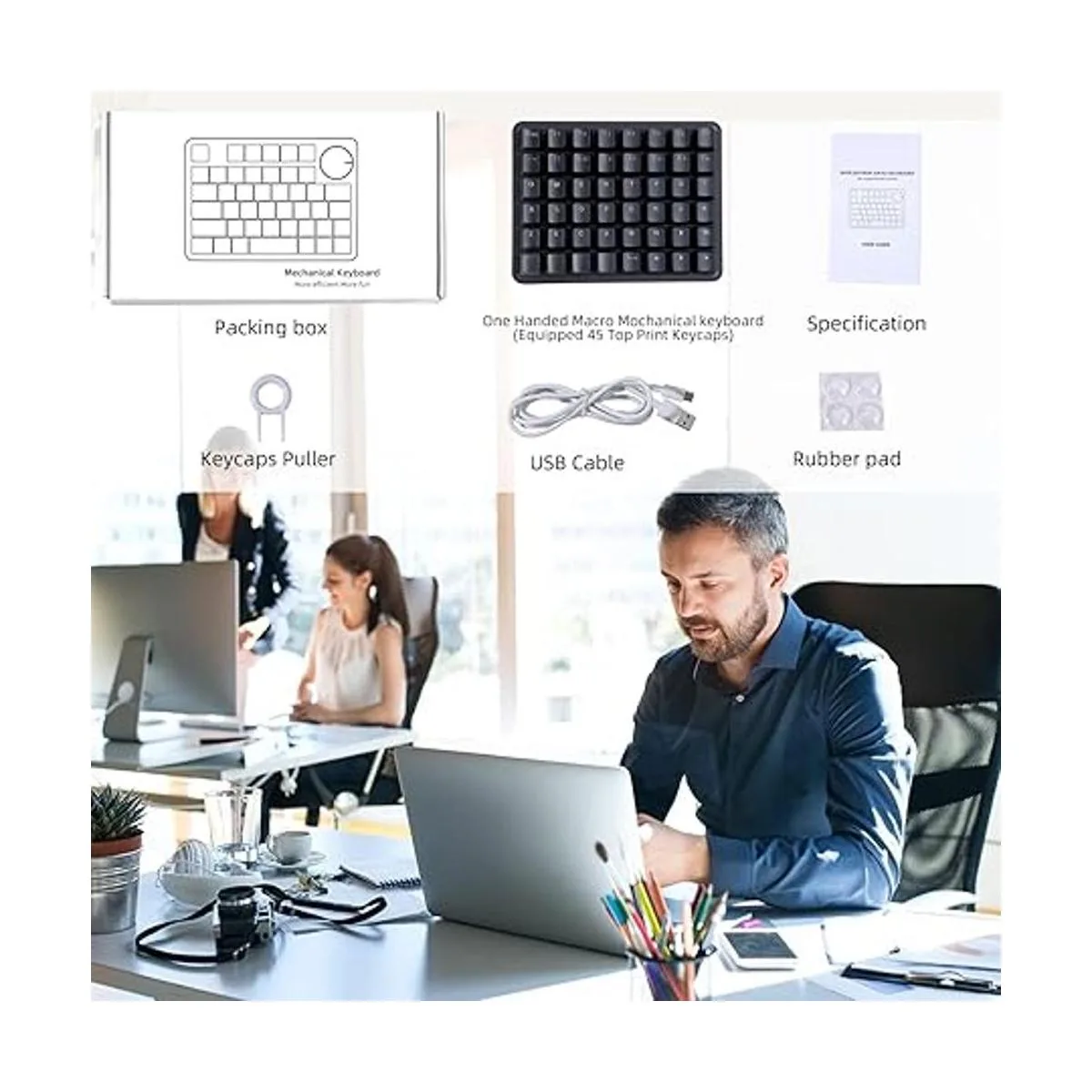 Koolertron SingleHanded Macro Mechanical Keyboard with RGB_7