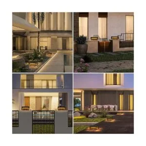 MVBT Lámpara de poste moderna para exteriores lámpara de_7