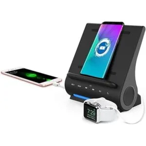 Cargador inalámbrico de carga rápida altavoces Bluetooth_2