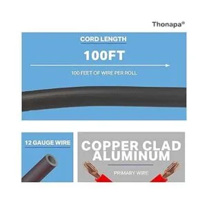 Thonapa Alambre primario de calibre 12 10 rollos de_2