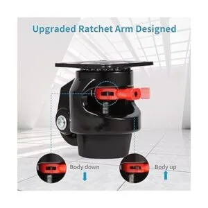 Nefish Juego de 4 ruedas de nivelación resistentes de 80_2