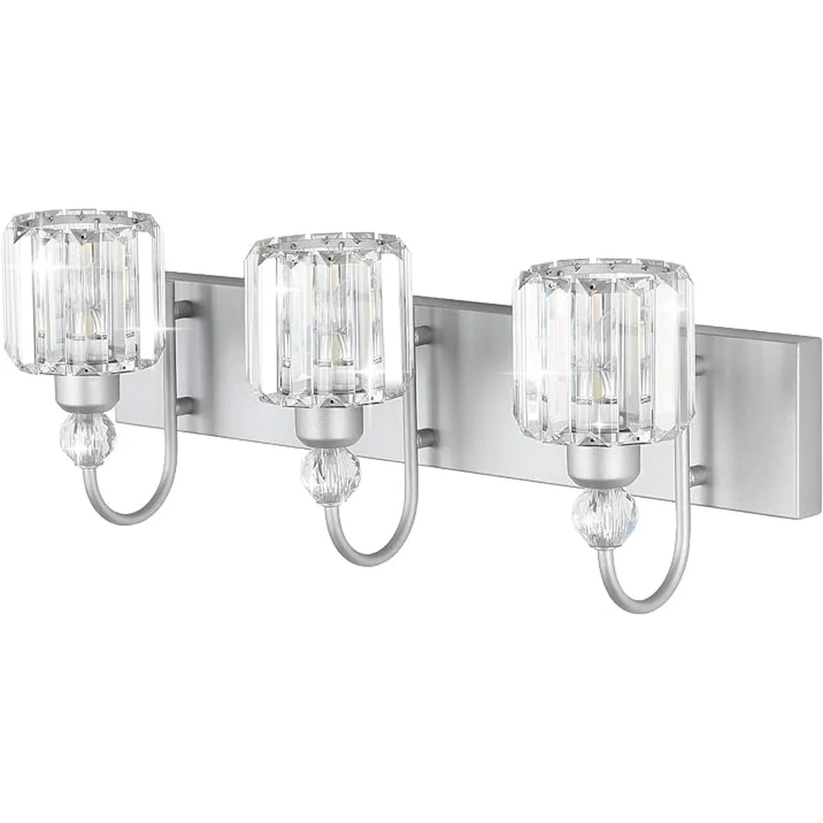 Ralbay Lámpara de tocador de cristal para baño 3 luces de_2