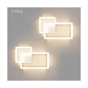 Ralbay Moderno aplique de pared LED 2 unidades de_2