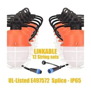 dephen 100W LED Luz de Construcción 50ft Enlazable 12000Lm_2