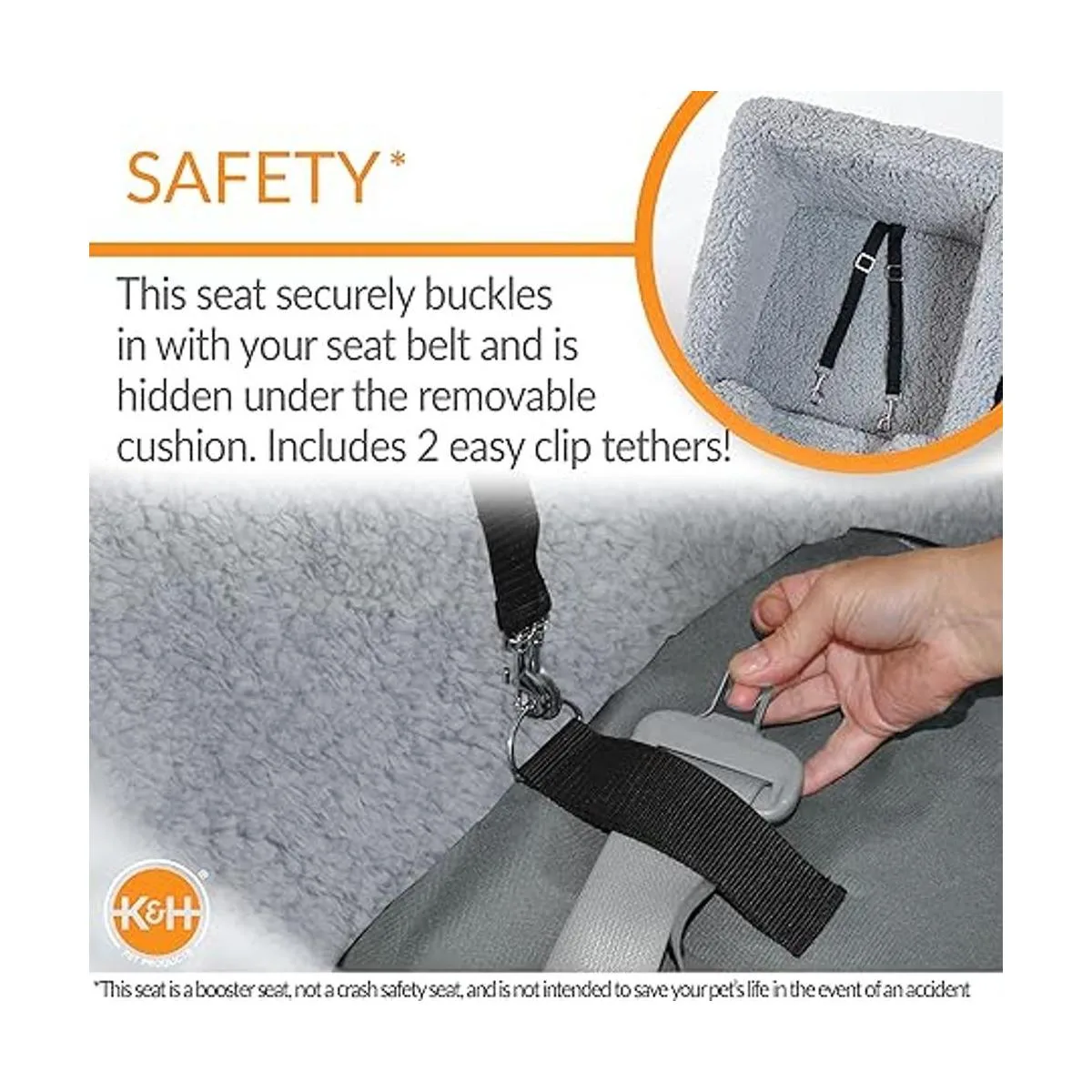 KH PET PRODUCTS Asiento elevador de cubo rectangular para_5