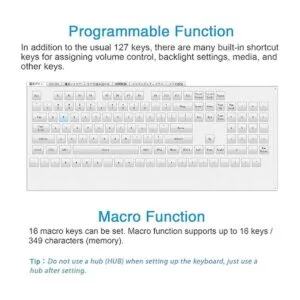 Koolertron SingleHanded Macro Mechanical Keyboard with RGB_6