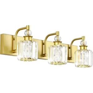 Ralbay Lámpara de tocador de cristal 3 luces de tocador_1