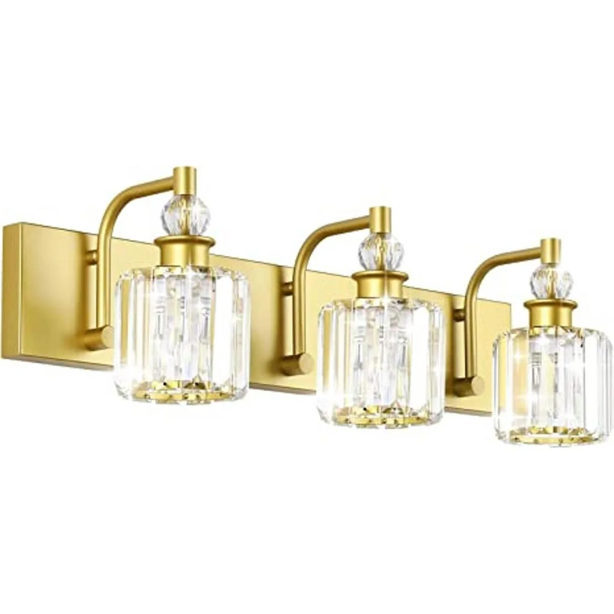 Ralbay Lámpara de tocador de cristal 3 luces de tocador_1