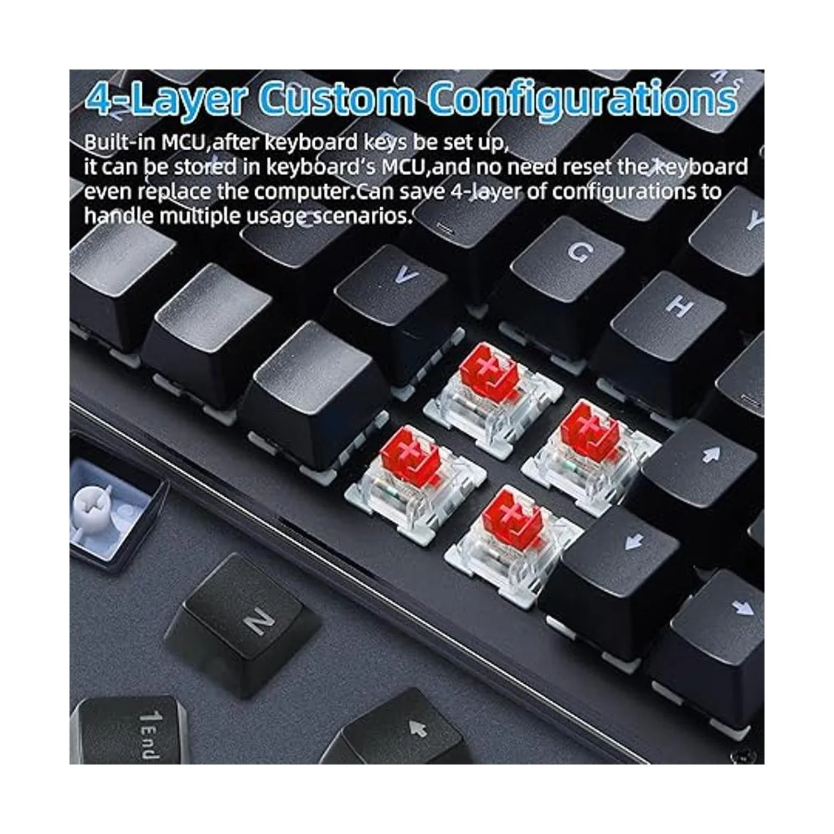 Koolertron SingleHanded Macro Mechanical Keyboard with RGB_5