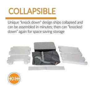 KH PET PRODUCTS Asiento elevador de cubo rectangular para_3