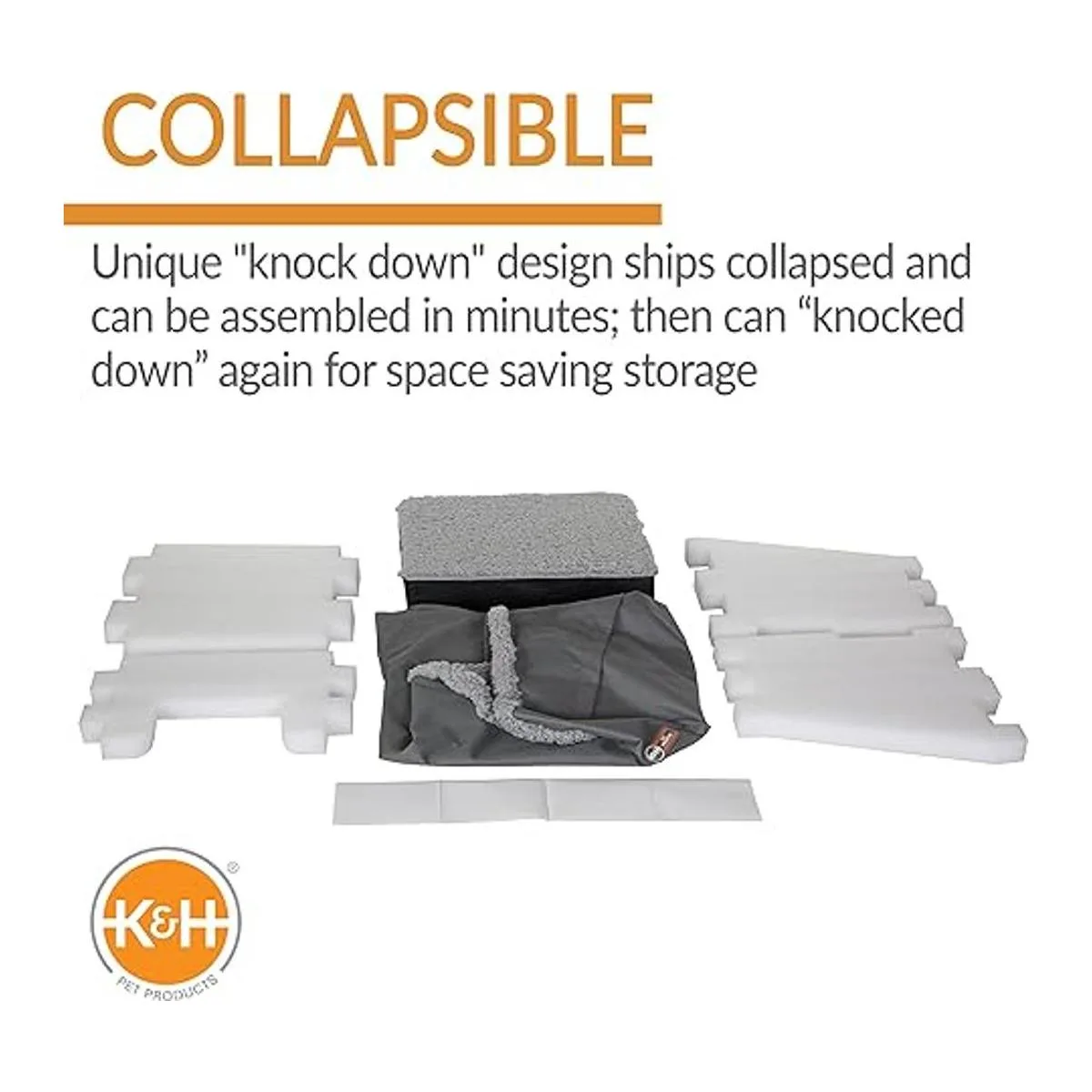 KH PET PRODUCTS Asiento elevador de cubo rectangular para_3