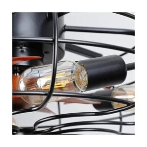 Asyko Ventilador de techo enjaulado de 20 pulgadas con_5