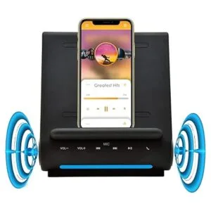 Cargador inalámbrico de carga rápida altavoces Bluetooth_4