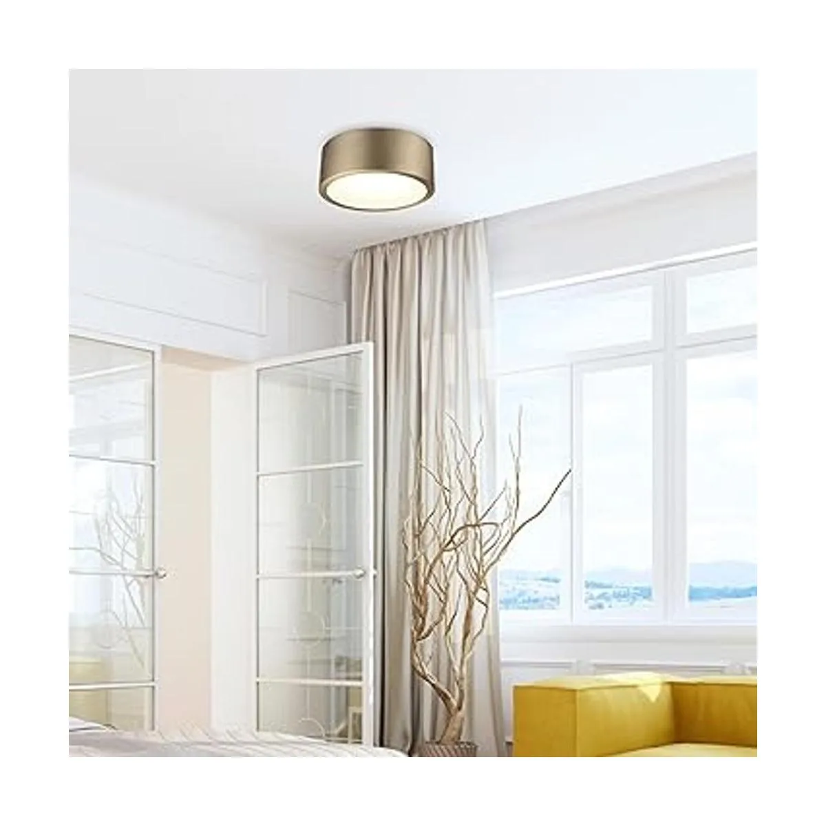 Globe Electric 60979 Lámpara de techo LED integrada de_3