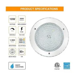 Lzawvm Lámpara de techo empotrada moderna LED para_2