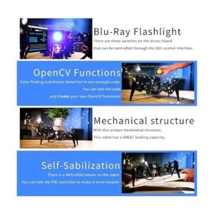 Adeept DarkPaw Bionic Kit de robot de araña cuadrupada_4