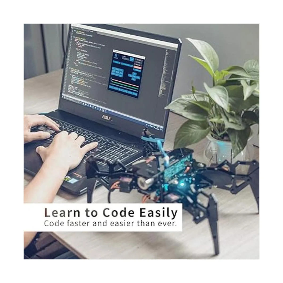 Adeept DarkPaw Bionic Kit de robot de araña cuadrupada_2