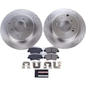 Power Stop Rear KOE5381 Kit de pastillas de freno y rotor_3