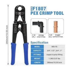IWISS F1807 PEX Crimper kit de herramientas de crimpado_3