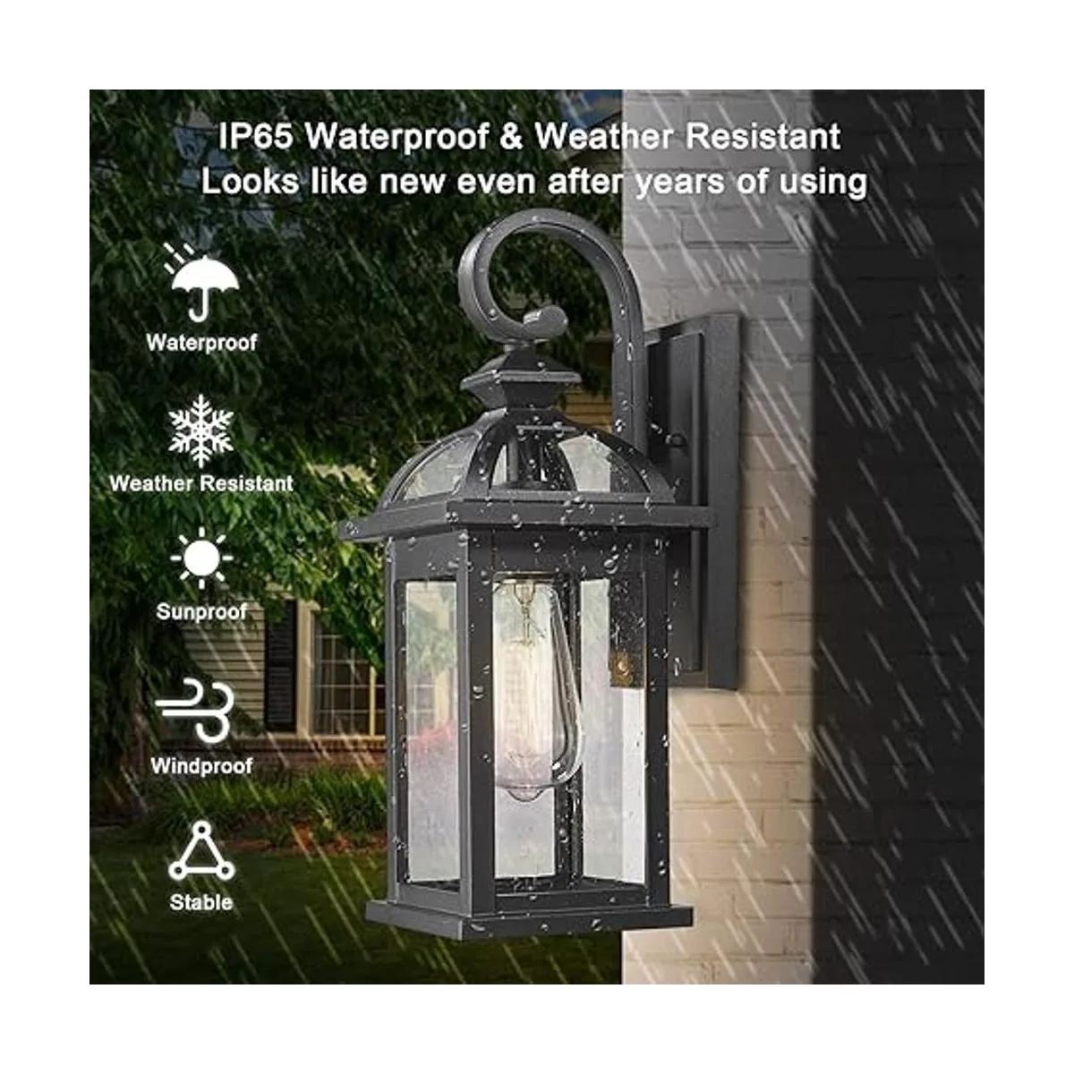 Darkaway Accesorios de pared para exteriores apliques de_2