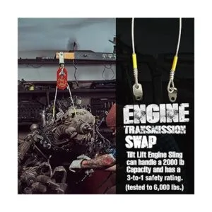 Oberg Tilt Lift Eslinga de elevación del motor sin_4