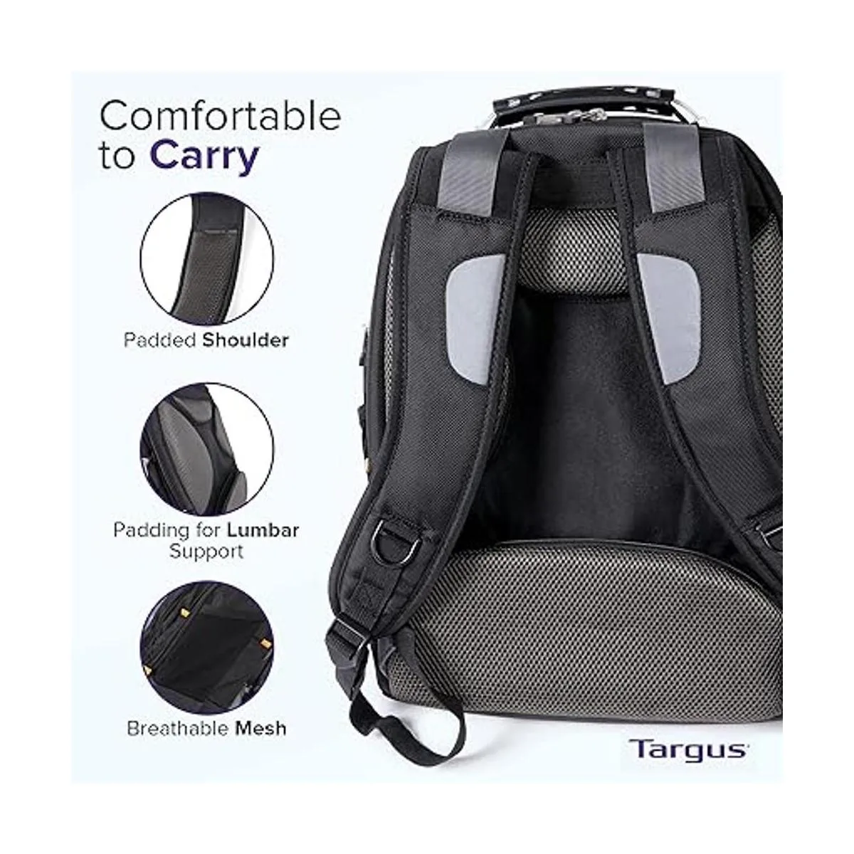 Targus mochila Drifter II con espacio para computadora_4