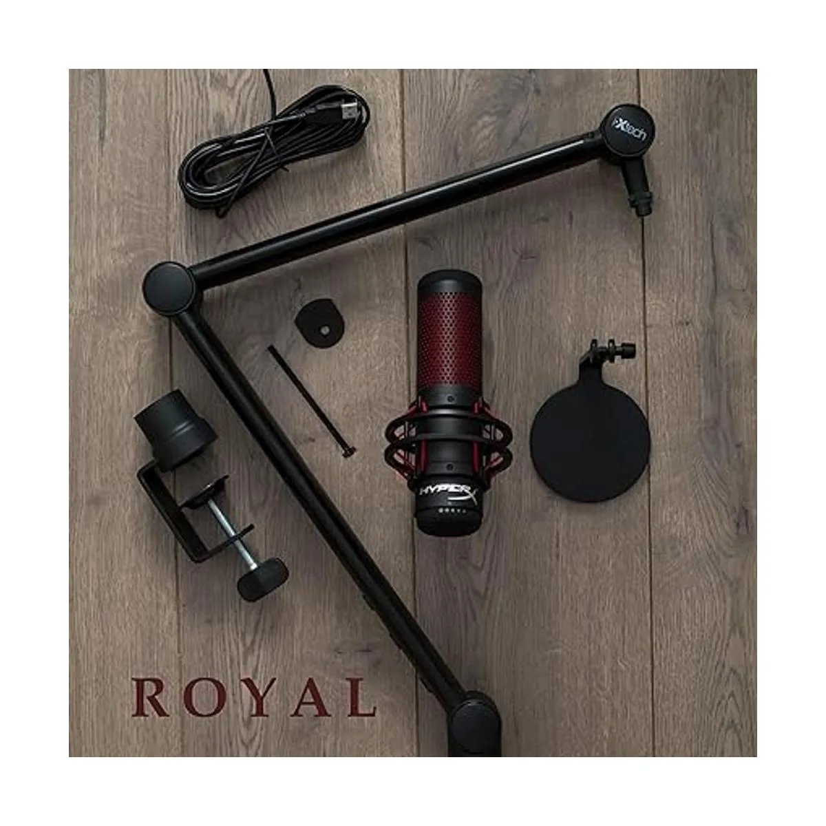 IXTECH Brazo de micrófono con soporte de escritorio_2