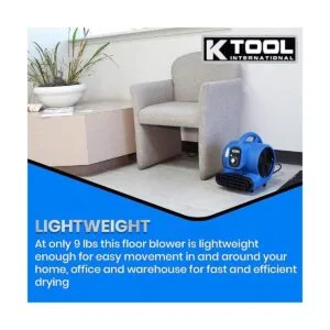 K Tool International Soplador de piso con motor de aire de_7