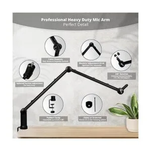 IXTECH Brazo de micrófono con soporte de escritorio_3