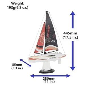 PLAYSTEAM Voyager 280 2.4 GHz RC Motorizado en rojo 14_4