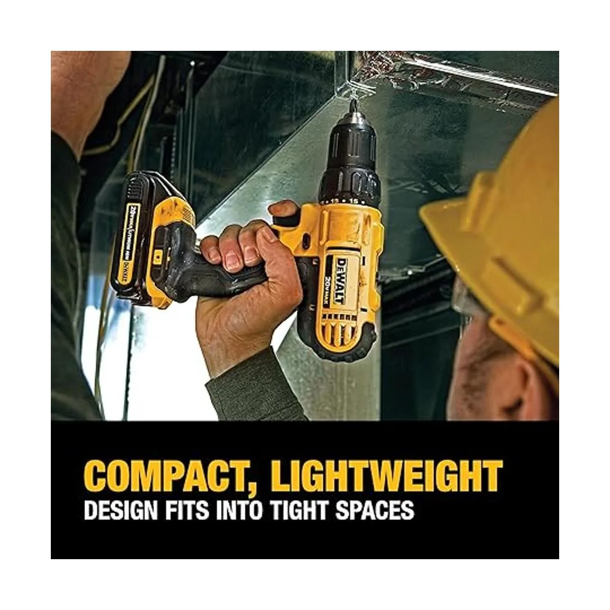 Juego de taladro compacto DeWalt DCD771C2 de 20 vatios_5