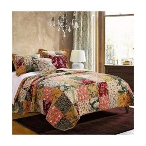 Juego de cobijas con acabado antiguo de Greenland Home_5