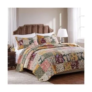 Juego de cobijas con acabado antiguo de Greenland Home_2