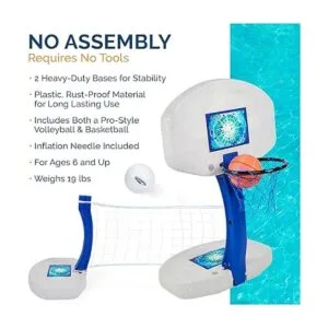 SwimWays set 2 en 1 juegos para alberca OS Multicolor_5