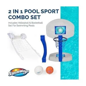 SwimWays set 2 en 1 juegos para alberca OS Multicolor_2