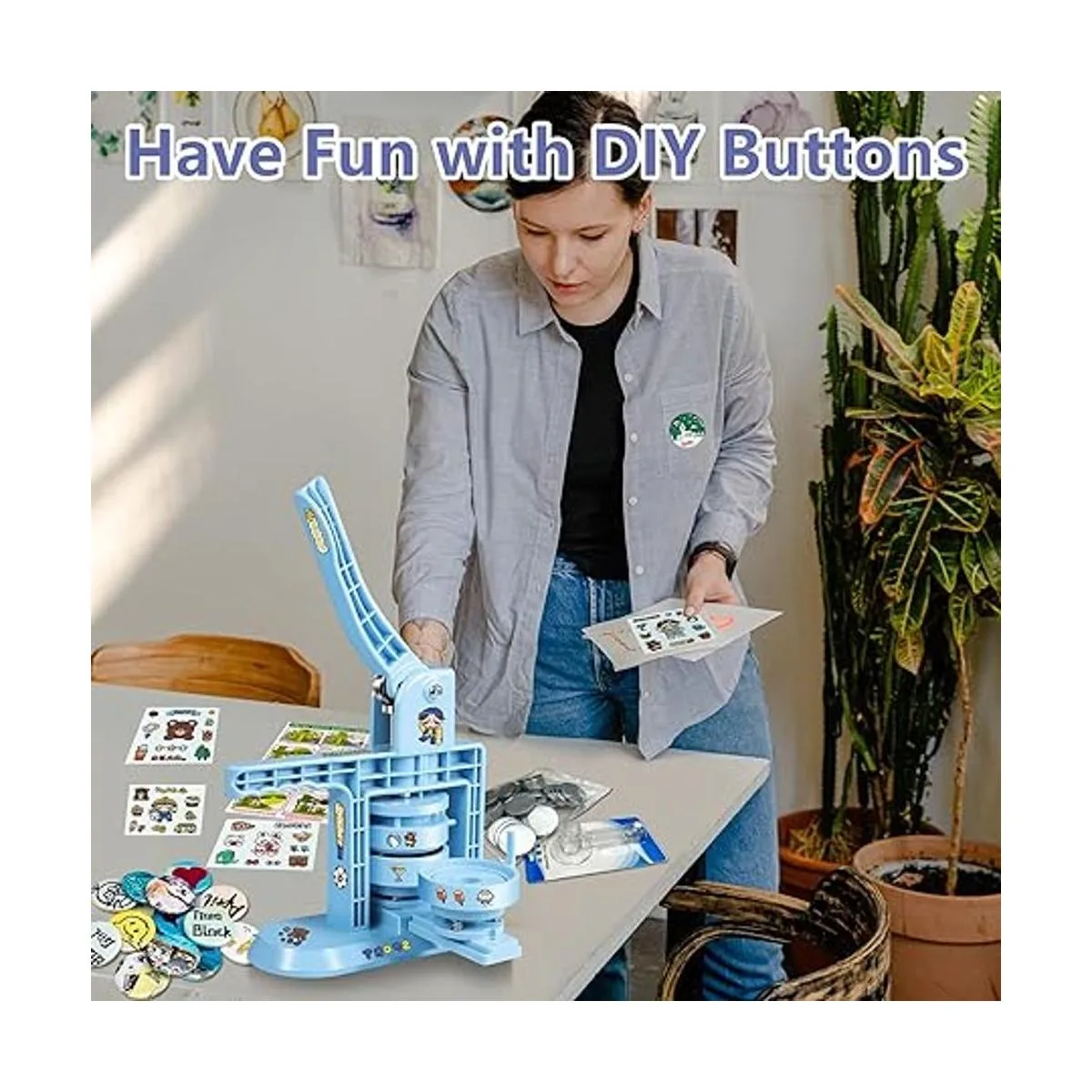 Happizza Máquina para hacer botones de varios tamaños 4_5