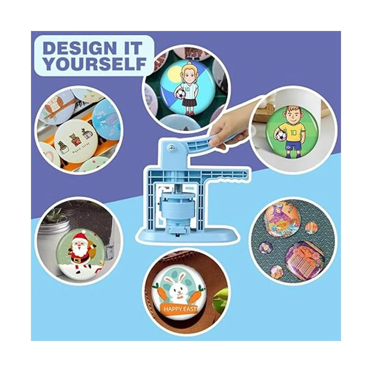 Happizza Máquina para hacer botones de varios tamaños 4_6