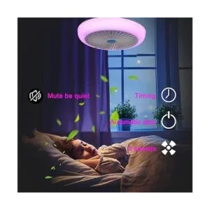 Ventiladores de techo con luces y Bluetooth remoto_3