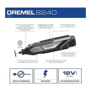 Dremel 8240 Kit de herramientas rotativas inalámbricas de_3