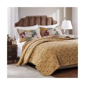 Juego de cobijas con acabado antiguo de Greenland Home_3