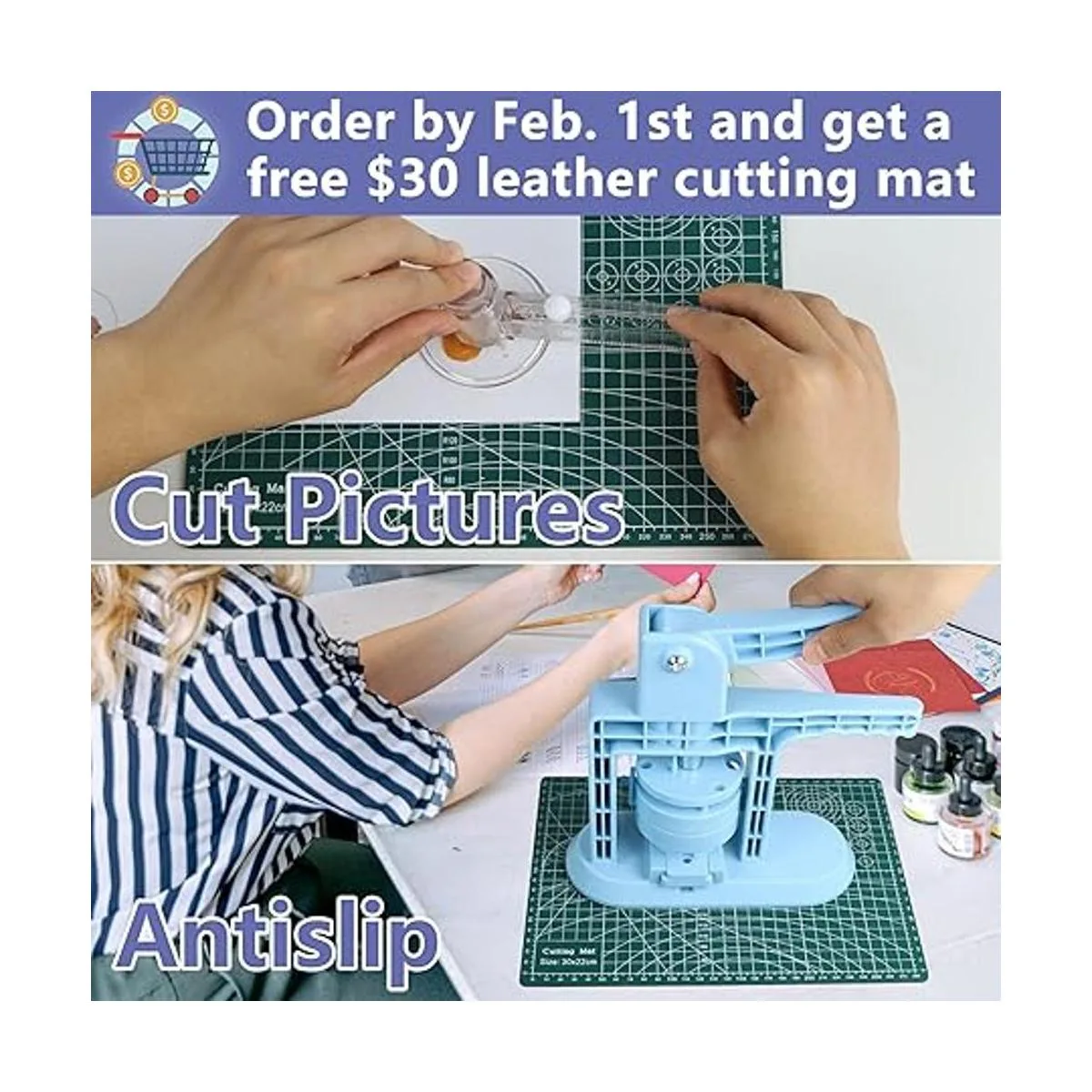 Happizza Máquina para hacer botones de varios tamaños 4_4