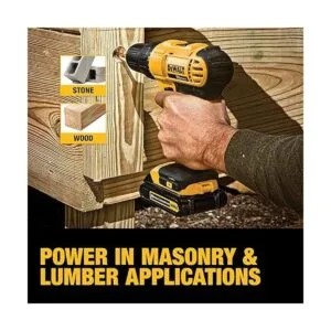 Juego de taladro compacto DeWalt DCD771C2 de 20 vatios_6