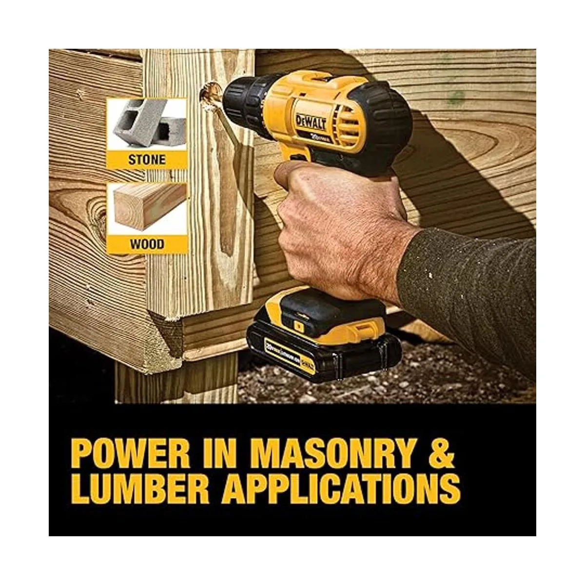 Juego de taladro compacto DeWalt DCD771C2 de 20 vatios_6