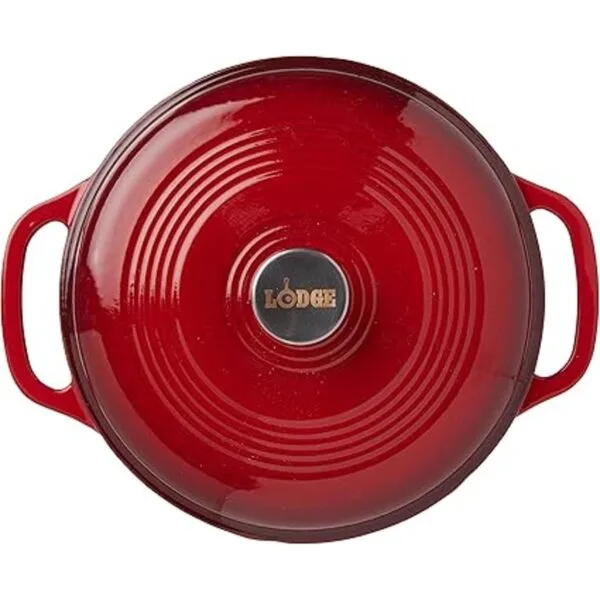 Lodge Horno holandés de hierro fundido esmaltado con pomo_3