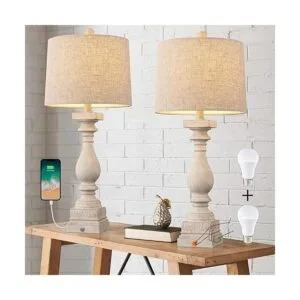 BOBOMOMO Farmhouse Juego de 2 lámparas de mesa regulables_2