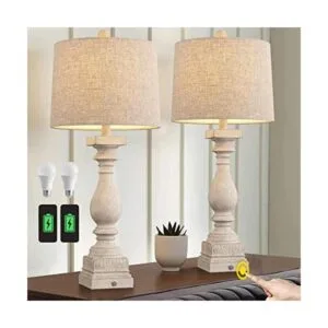 BOBOMOMO Farmhouse Juego de 2 lámparas de mesa regulables_1
